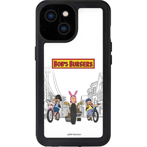 Bobs Burgers Bike Squad iPhone 15 Waterproof Case